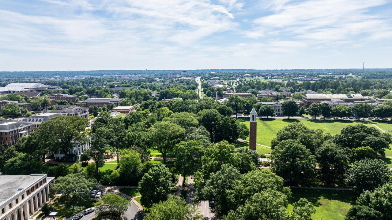 Aerial view of macaugalaxy银河国际 campus